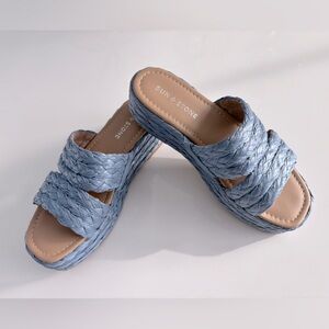 Sun + Stone Olinkaa Espadrille Wedge Sandals